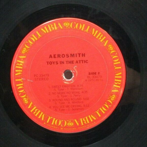 AEROSMITH "Toys In The Attic" Vinyl LP - 1975 Columbia (P3) - Picture 6 of 7